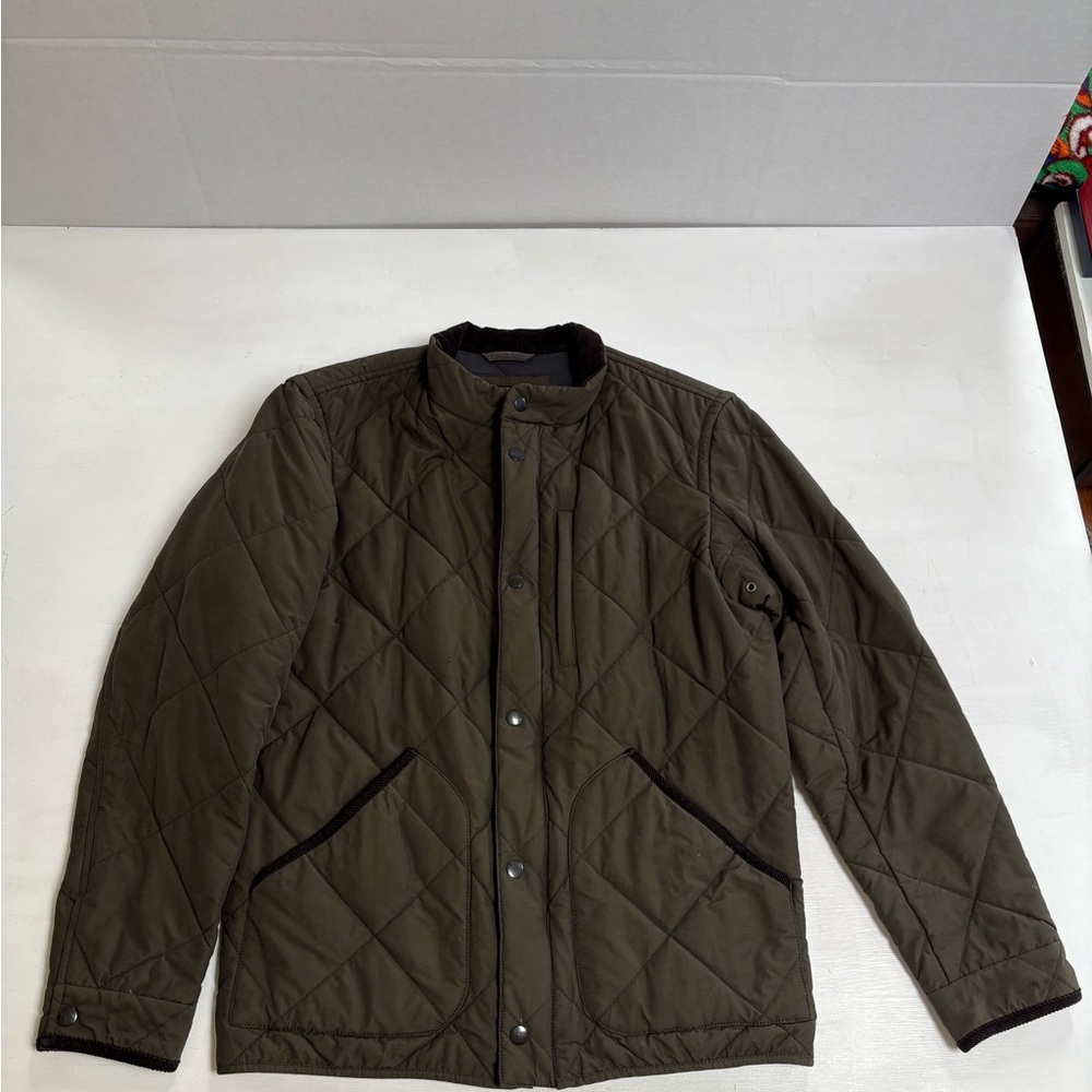 J. Crew Men's Olive Quilted Jacket Size Medium